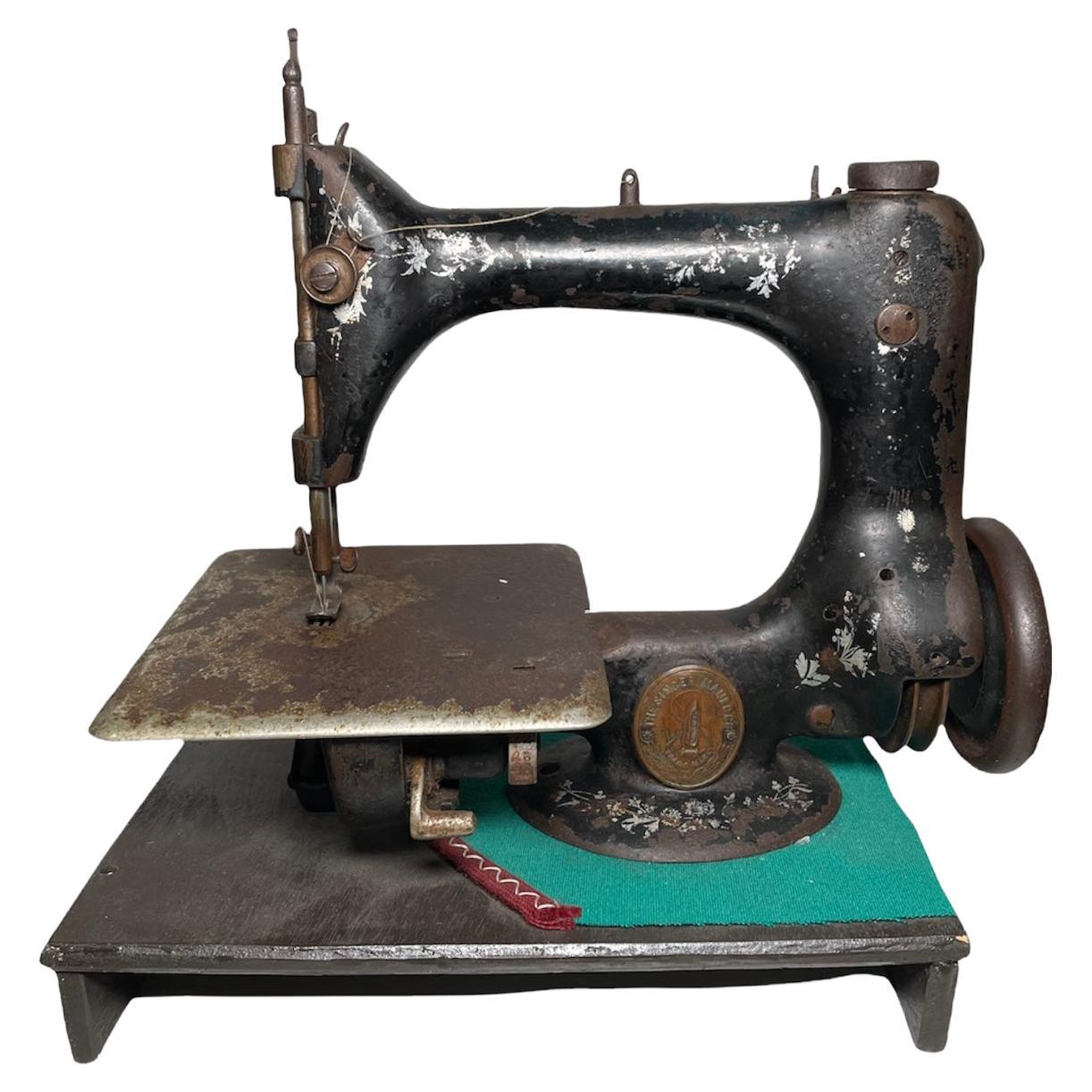 Rare Singer Model 24 Chain Stitch Small Sewing Machine For Sale at 1stDibs   singer chain stitch machine, singer sewing machine vintage, value of  antique singer sewing machine